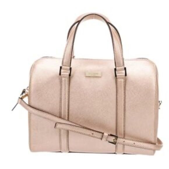 Kate Spade Newbury Lane rose gold satchel - Picture 1 of 10